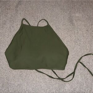 Green Halter Swim Top